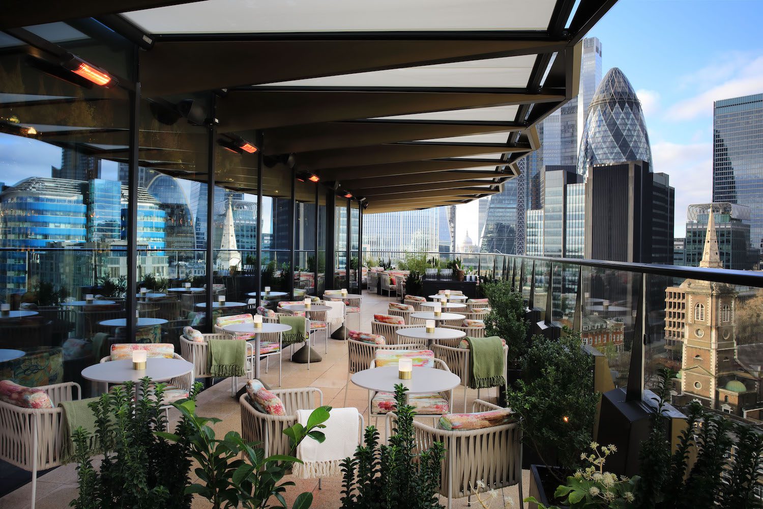 The best rooftop terraces in London overlooking the City of London Florattica Rooftop